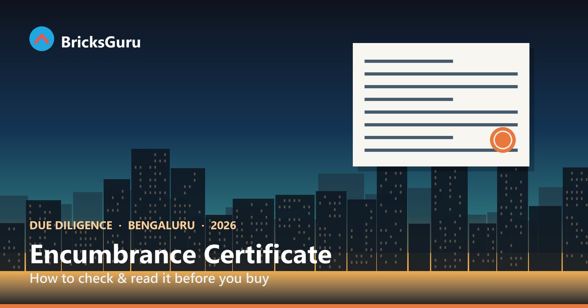 Encumbrance Certificate (EC) Karnataka - how to check and read it on Kaveri 2.0 before buying property in Bengaluru